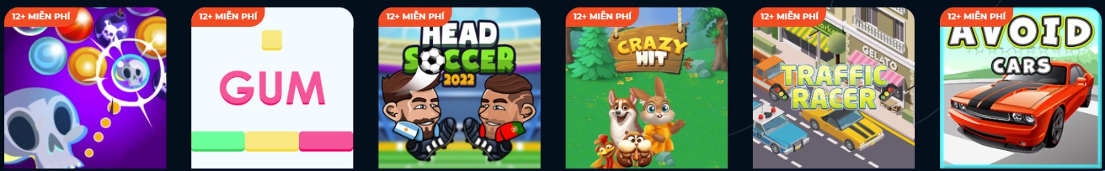 Danh sách game Bicagame dòng 1